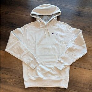 Men’s Size Small White Champion Hooded Sweatshirt
